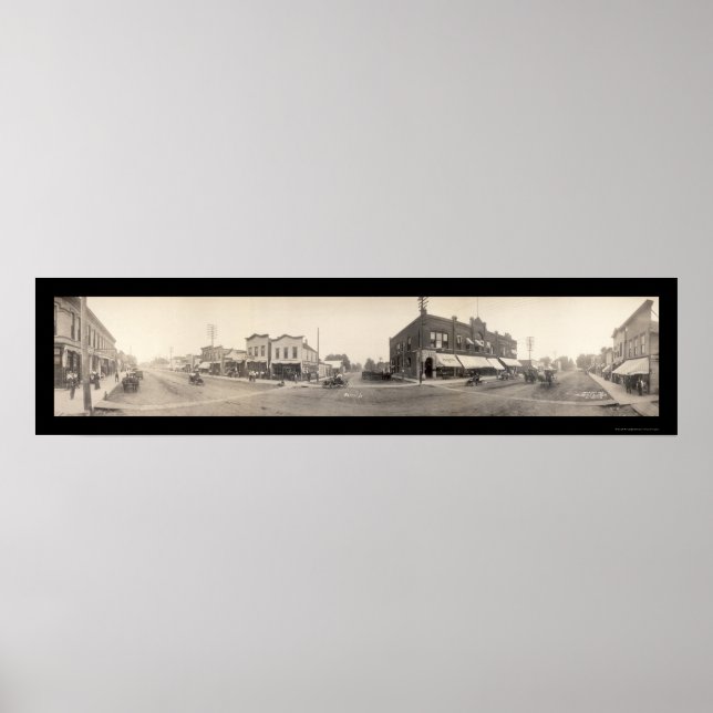 Britt, IA Photo 1908 Poster (Framsidan)