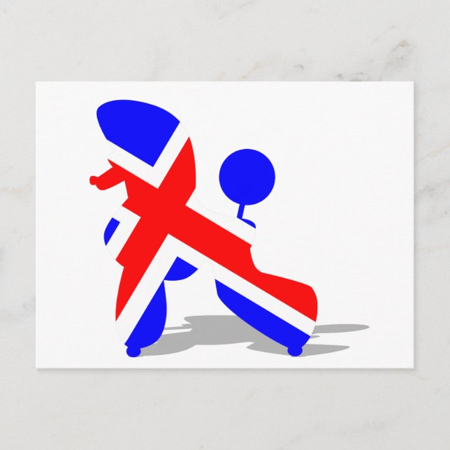 Britt pudel vykort (Framsida)