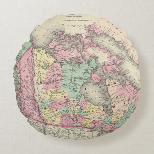 Britt-, ryss- & danskabesittningar rund kudde (Framsidan)