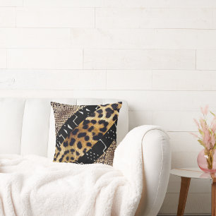 Brittan Harmony: Afrikas leopard- och Snakeskin Pa Lumbarkudde