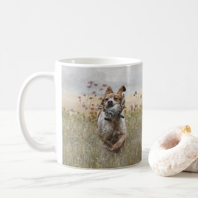 Brittansk jaktvaktel, Art Kaffemugg (Med munk)