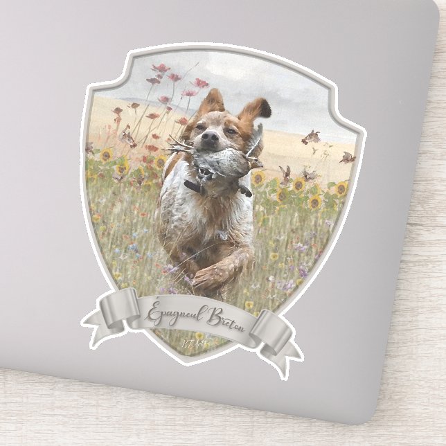 Brittansk jaktvaktel, Art Klistermärken (Detalj)