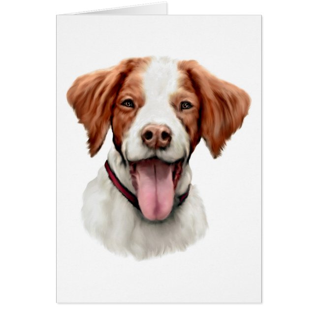 Brittany Bust Hälsningskort (Framsidan)