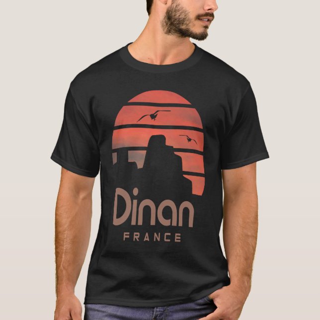 Brittany France Dinan T Shirt (Framsida)