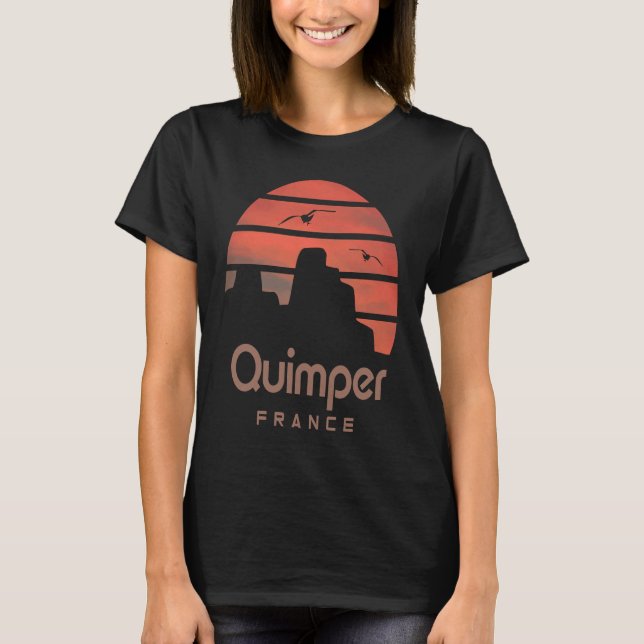 Brittany France Quimper T Shirt (Framsida)
