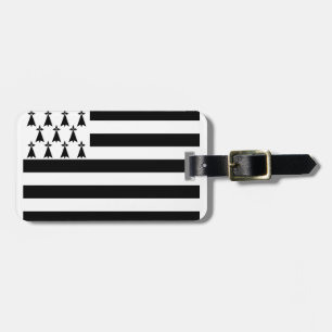 Brittany (Gwenn-ha-du) flagga Luggage Tag Bagagebricka