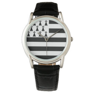 Brittany (Gwenn-ha-du) flagga Watch Armbandsur