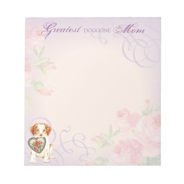 Brittany Heart Mamma Anteckningsblock (Framsida)