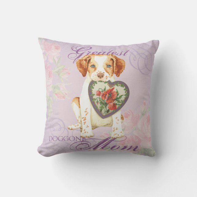 Brittany Heart Mamma Kudde (Framsida)