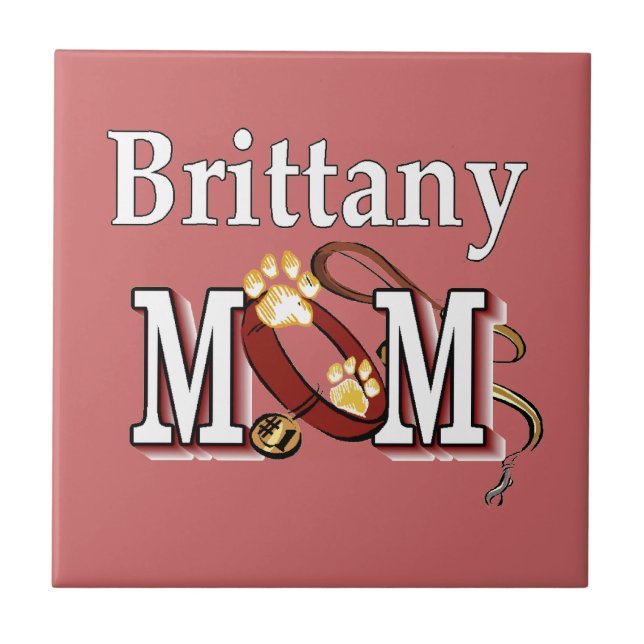 Brittany Hund MAMMA Kakelplatta (Framsidan)