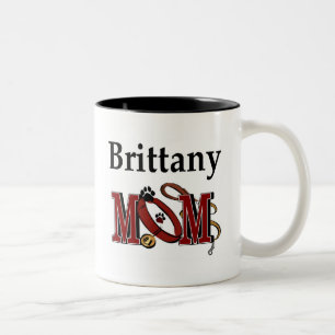 Brittany Hund MAMMA Två-Tonad Mugg