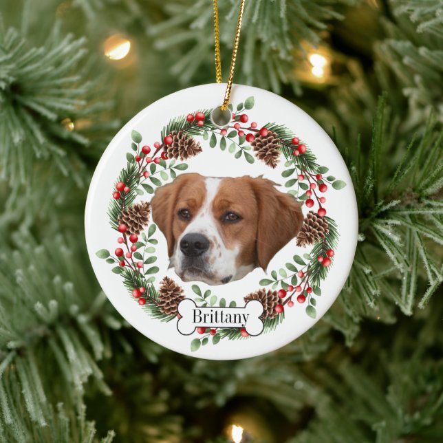 Brittany hund Personlig Pet Ornament (Träd)
