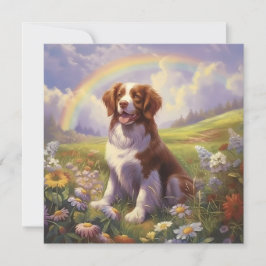 Brittany Hund Rainbow Bridge Custom Name Memorial