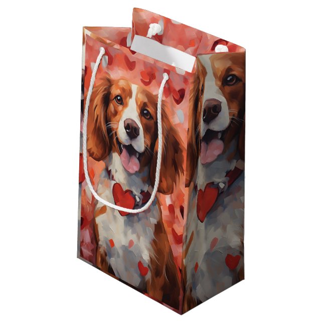 Brittany hund Valentines day (Baksidan Vinklad)