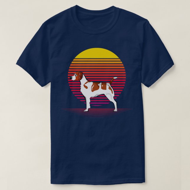 Brittany Hund Vapor T Shirt (Design framsida)