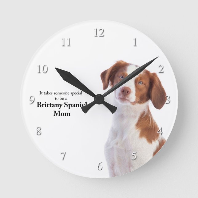 Brittany Mamma Acrylic Wall Clock Rund Klocka (Framsida)