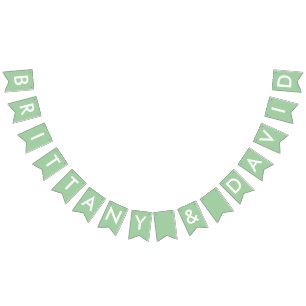 Brittany och David Möhippa Banner Vimplar