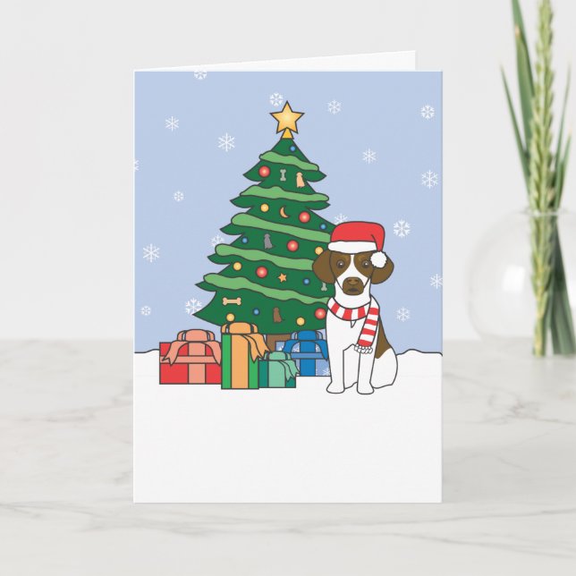 Brittany och julgran helgkort (Framsida)