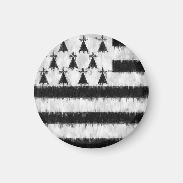 Brittany Oljemålning Teckning Magnet (Framsidan)