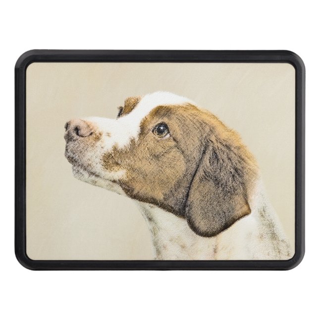 Brittany Painting - Cute Original Hund Art Dragkroksskydd (Framsidan)