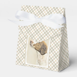 Brittany Painting - Cute Original Hund Art Presentaskar