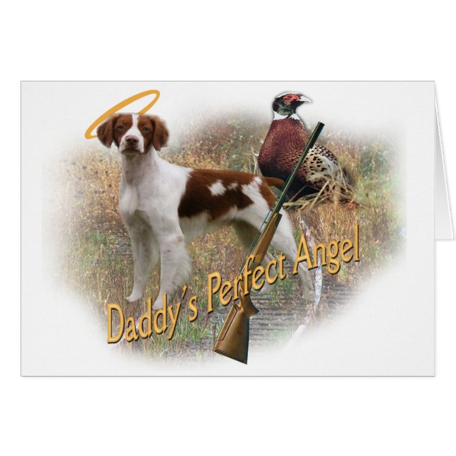 Brittany - pappas Perfekt Angel Hälsningskort (Framsidan Horizontal)