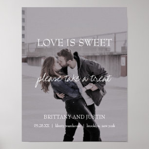 Brittany Photo Bröllop Dessert Sweets Bord-tecken Poster