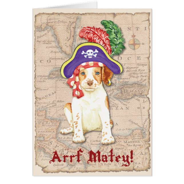 Brittany Pirat Hälsningskort (Framsidan)