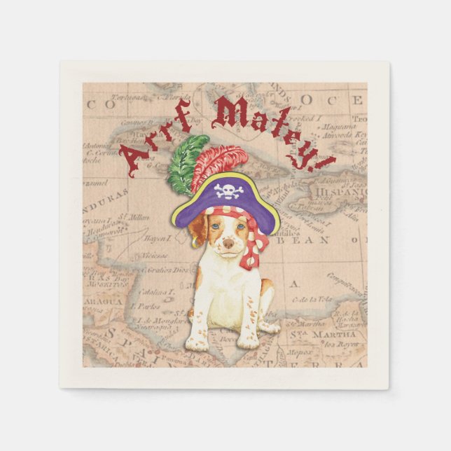 Brittany Pirat Pappersservett (Framsidan)
