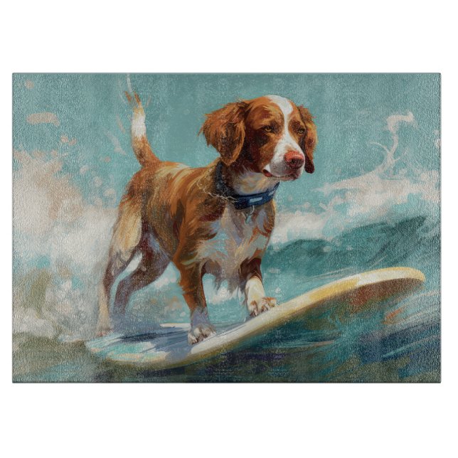 Brittany Spain Beach Surfing Painting (Framsidan)