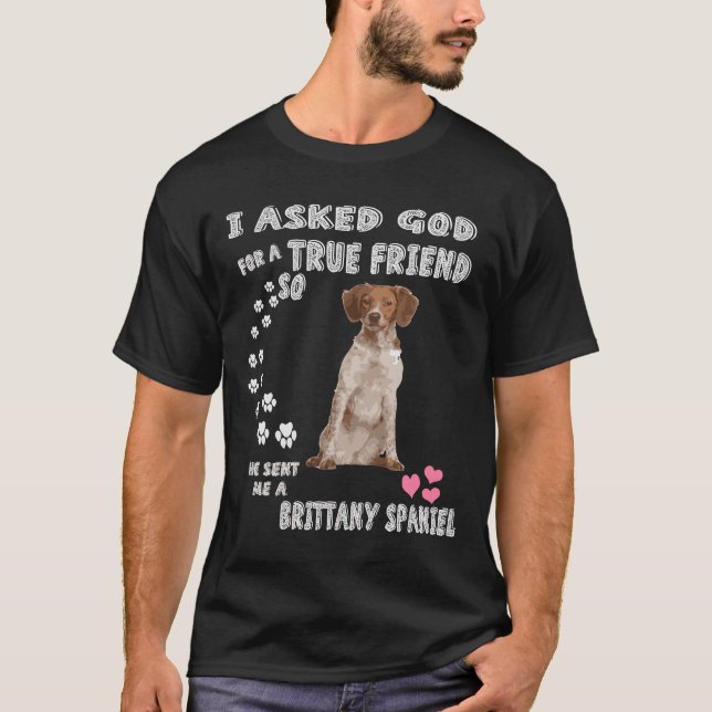 Brittany Spain Fransk Brittany Brittany Spanel T Shirt (Framsida)