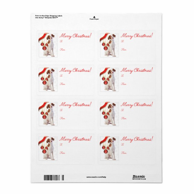 Brittany Spain Gift Labels Fraktsedel (Helt Ark)