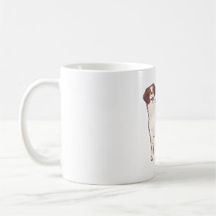 Brittany Spain hund art Kaffemugg