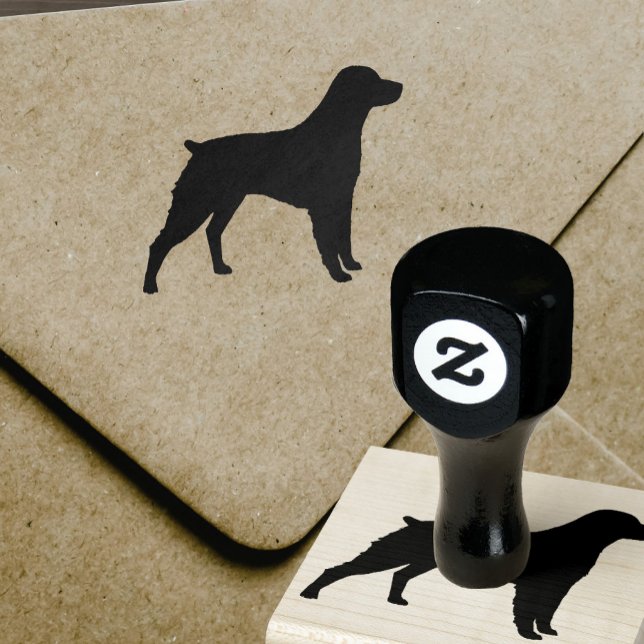 Brittany Spain Hund aveln Silhouette Rubber Frimär Stämpel (Skapare uppladdad)
