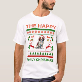 Brittany Spain Hund jul Hat Julafton T Shirt