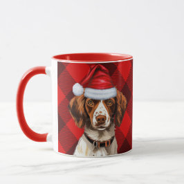 Brittany Spain Hund Red Buffalo Play jul Mugg