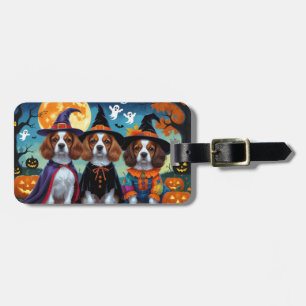 Brittany Spain Hundar Pumpkin Halloween Funny Bagagebricka