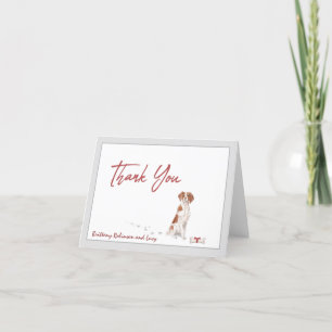 Brittany Spain Pet Hund Personalize Namn Bone Tack Kort
