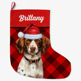 Brittany Spain Red Buffalo Play Personlig Stor Julstrumpa