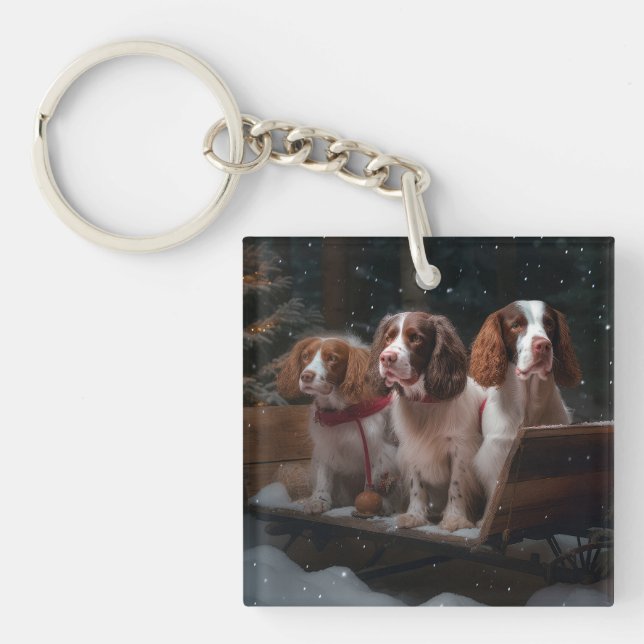 Brittany Spain Snowy Sleigh juldekalor (Framsidan)