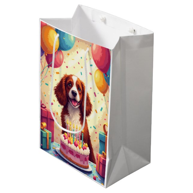 Brittany Spaniel Födelsedagsfirande (Framsidan Vinklad)