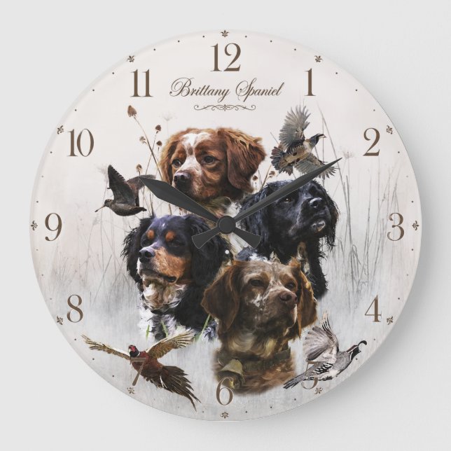 Brittany Spaniel, Fransk Brittany Stor Klocka (Framsida)