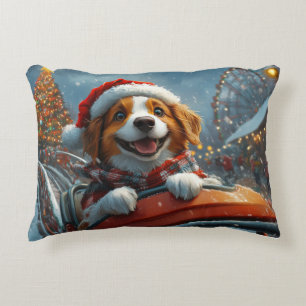 Brittany Spaniel Hund Jul Prydnadskudde