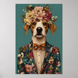Brittany Spaniel i kostymaffisch, Brittany Poster