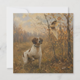 Brittany Spaniel – Måsjakt Konst Inbjudningar