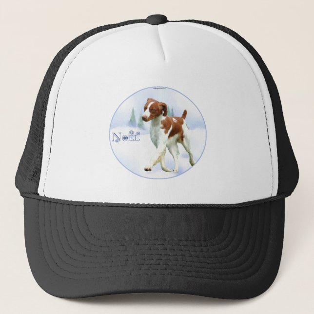 Brittany Spaniel Noel Truckerkeps (Framsida)