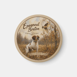 Brittany Spaniel och morkulla  Magnet