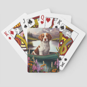 Brittany Spaniel på paddel: Ett naturskönt äventyr Casinokort