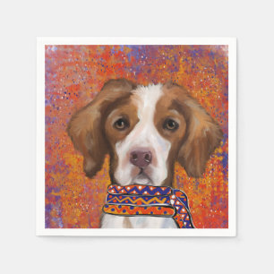 Brittany Spaniel Pappersservett