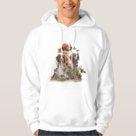 Brittany Spaniel, passion för fåglar Hoodie